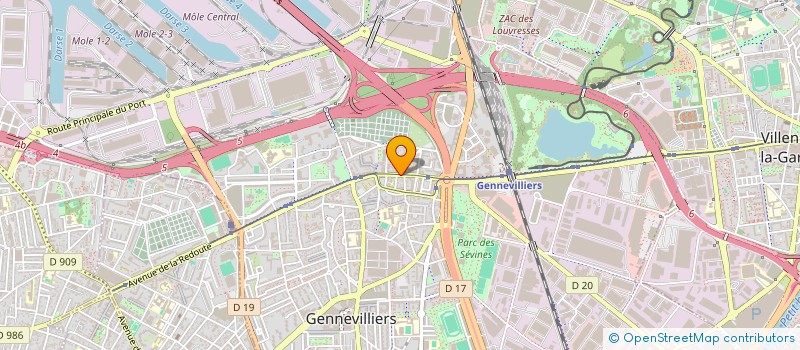 localisation de l'entreprise MONSIEUR RAYAN OUDNI à GENNEVILLIERS