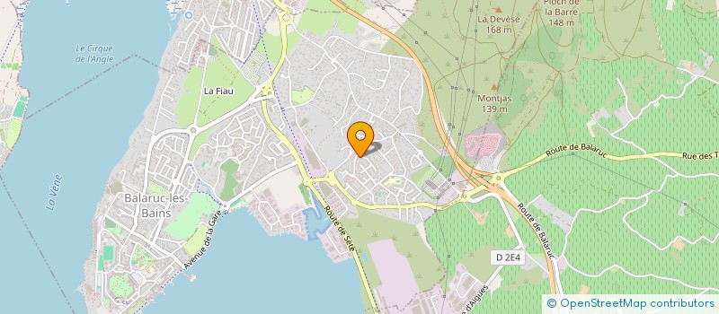 localisation de l'entreprise MONSIEUR RAYAN PIRES COSTA  BALARUC-LES-BAINS