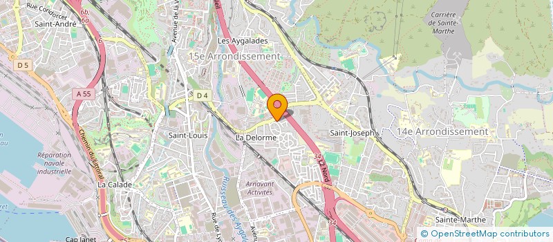 localisation de l'entreprise MONSIEUR RAYAN REGAOUI  MARSEILLE 8EME