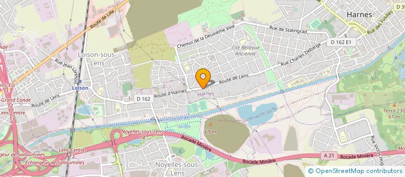 localisation de l'entreprise MONSIEUR RAYAN VIGNY  HARNES