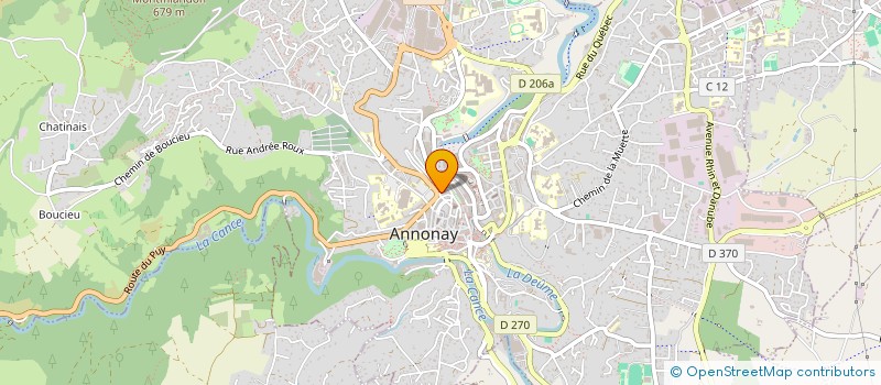 localisation de l'entreprise MONSIEUR RAYANE AMMOUCHE à ANNONAY