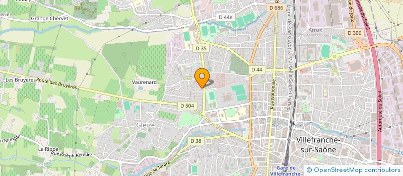 localisation de l'entreprise MONSIEUR RAYANE BAALACH  VILLEFRANCHE-SUR-SAONE