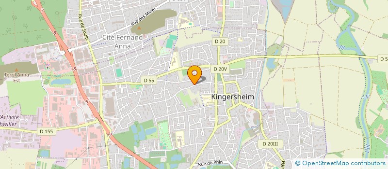 localisation de l'entreprise MONSIEUR RAYANE BARHAME  KINGERSHEIM