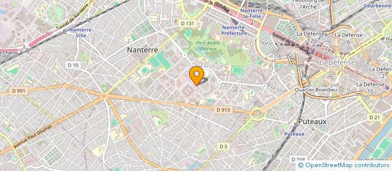 localisation de l'entreprise MONSIEUR RAYANE BELAIDOUNI  NANTERRE