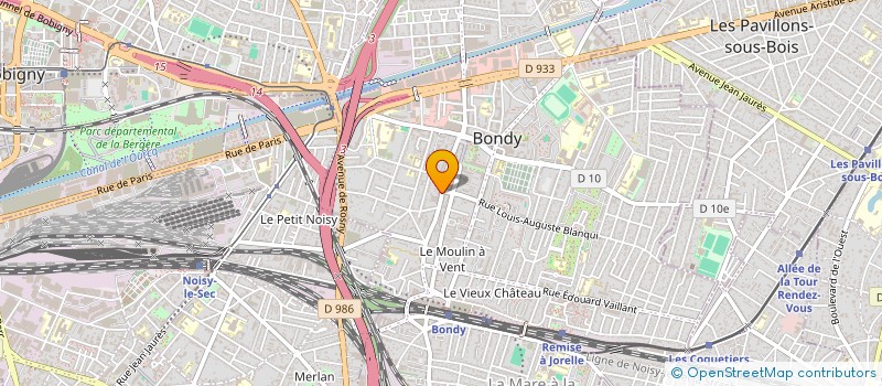 localisation de l'entreprise MONSIEUR RAYANE BENMOULOUD à BONDY