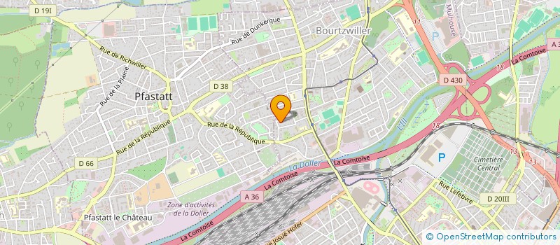 localisation de l'entreprise MONSIEUR RAYANE BERDOUZI  MULHOUSE