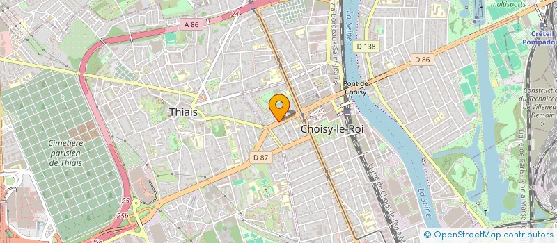 localisation de l'entreprise MONSIEUR RAYANE BERKANE  CHOISY-LE-ROI