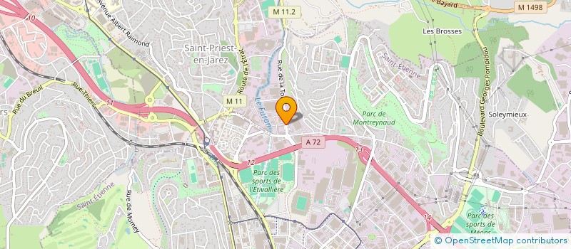 localisation de l'entreprise MONSIEUR RAYANE BEZZIH  SAINT-ETIENNE