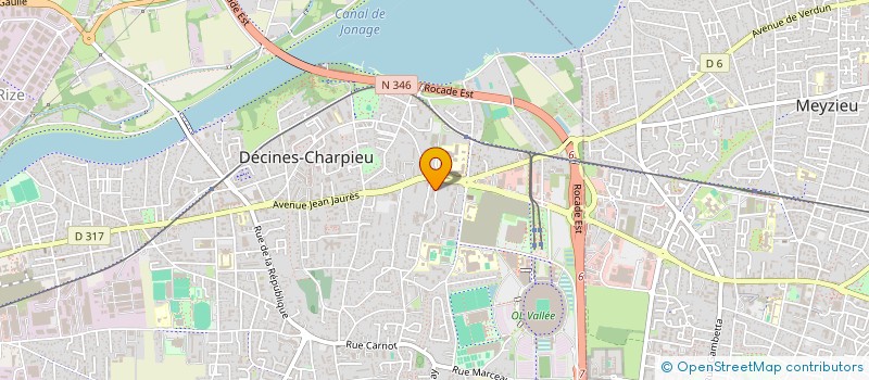 localisation de l'entreprise MONSIEUR RAYANE BOUAZZA  DECINES-CHARPIEU