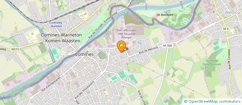 localisation de l'entreprise MONSIEUR RAYANE CHAIBI  COMINES