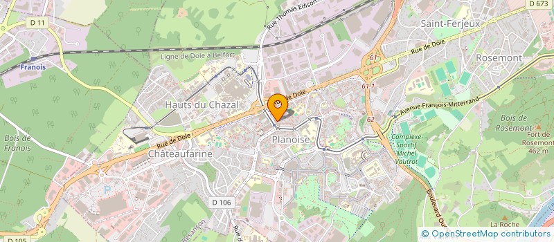 localisation de l'entreprise MONSIEUR RAYANE CHOURAK à BESANCON
