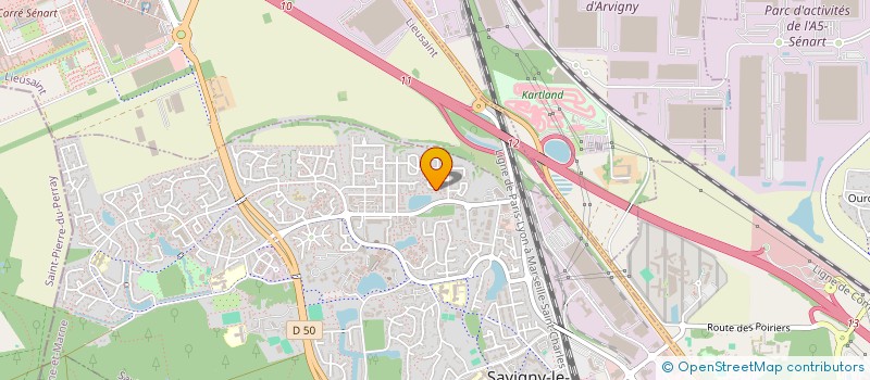 localisation de l'entreprise MONSIEUR RAYANE DAHMANE  SAVIGNY-LE-TEMPLE