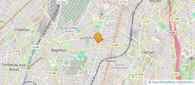 localisation de l'entreprise MONSIEUR RAYANE GHRIB à BAGNEUX