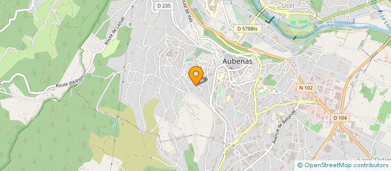 localisation de l'entreprise MONSIEUR RAYANE HAMOUDI à AUBENAS