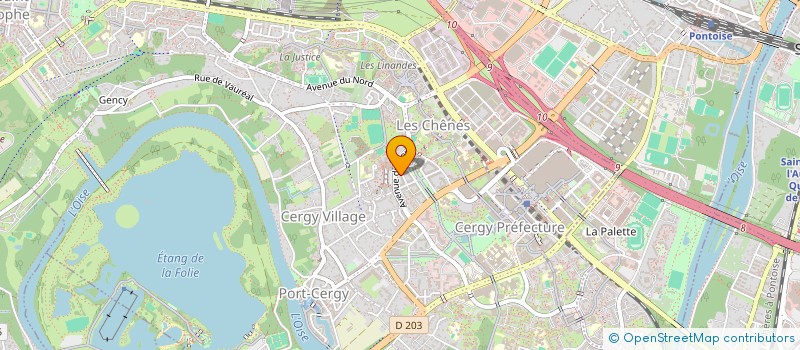 localisation de l'entreprise MONSIEUR RAYANE KHALDI  CERGY