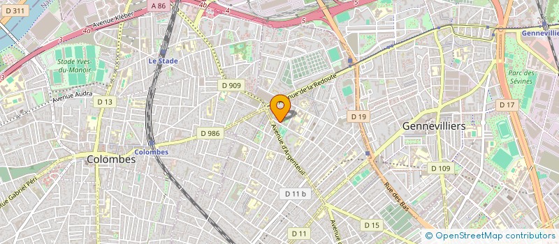 localisation de l'entreprise MONSIEUR RAYANE MCHAIMACH  ASNIERES-SUR-SEINE