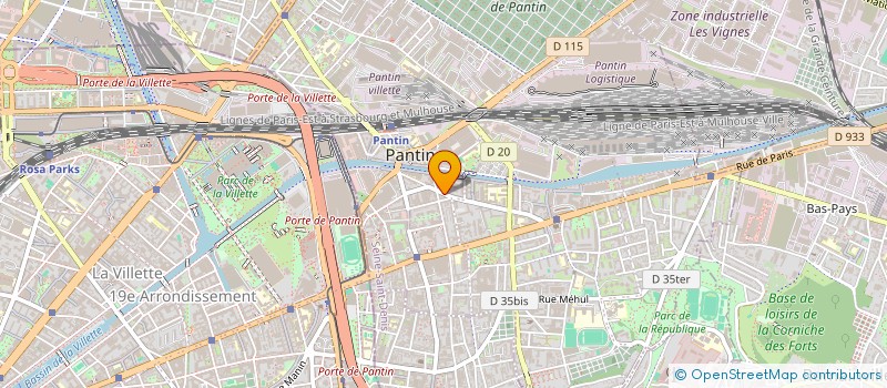 localisation de l'entreprise MONSIEUR RAYANE MEFTAH à PANTIN
