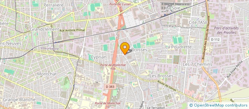 localisation de l'entreprise MONSIEUR RAYANE MESSAI  VILLEURBANNE