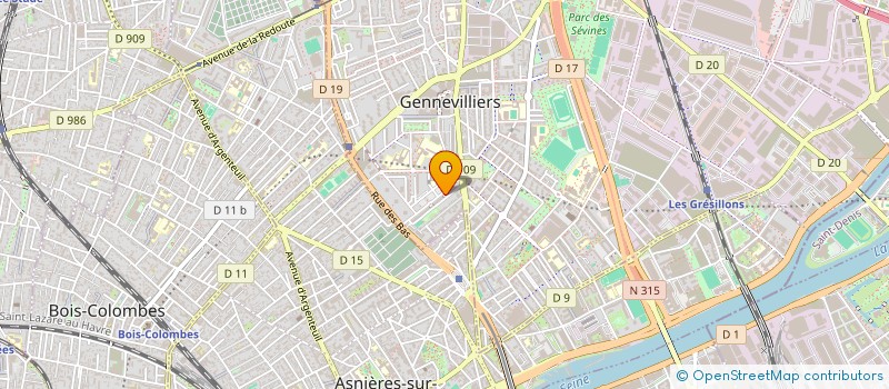 localisation de l'entreprise MONSIEUR RAYANE SACI à GENNEVILLIERS