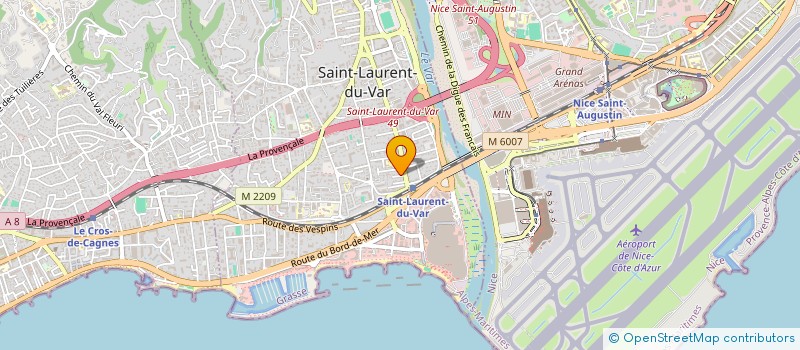 localisation de l'entreprise MONSIEUR RAYANE SAYED à SAINT-LAURENT-DU-VAR