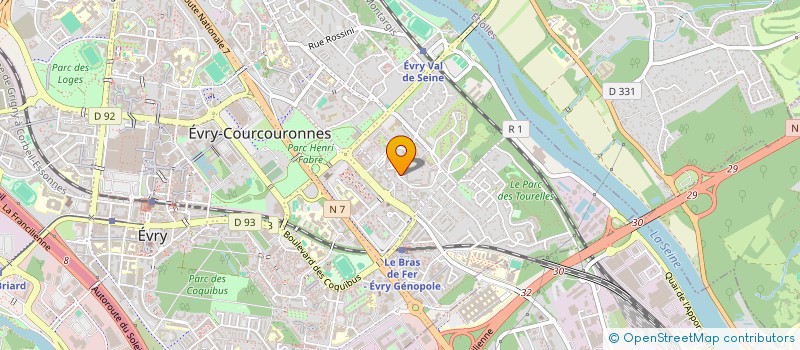 localisation de l'entreprise MONSIEUR RAYANE TAOUACHE  EVRY-COURCOURONNES