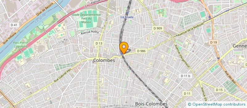 localisation de l'entreprise MONSIEUR RAYANE YANIS BRAHIMI à COLOMBES