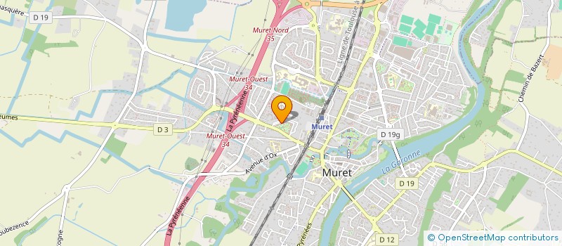 localisation de l'entreprise MONSIEUR RAYANE YOUSFI  MURET