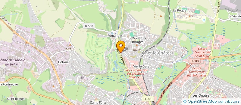 localisation de l'entreprise MONSIEUR RAYANN KARON  ONET-LE-CHATEAU