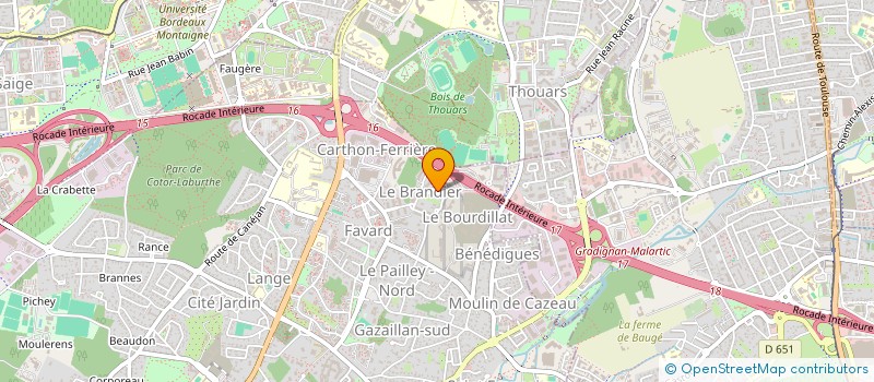 localisation de l'entreprise MONSIEUR RAYANN OUADAH  GRADIGNAN