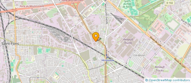 localisation de l'entreprise MONSIEUR RAYANNE BRIHMOUCHE  VENISSIEUX