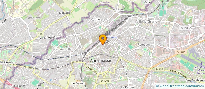 localisation de l'entreprise MONSIEUR RAYEN BELHI  ANNEMASSE