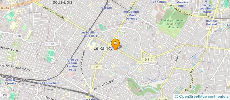 localisation de l'entreprise MONSIEUR RAYES OUADAH  LE RAINCY