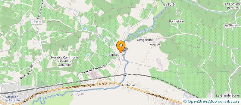 localisation de l'entreprise MONSIEUR RAYHAN EL ABDOUNI  CASTILLON-LA-BATAILLE