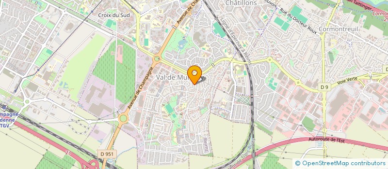 localisation de l'entreprise MONSIEUR RAYHAN HILMI-DIAS  REIMS