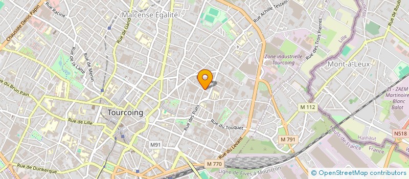 localisation de l'entreprise MONSIEUR RAYHANE FRIOUI  TOURCOING