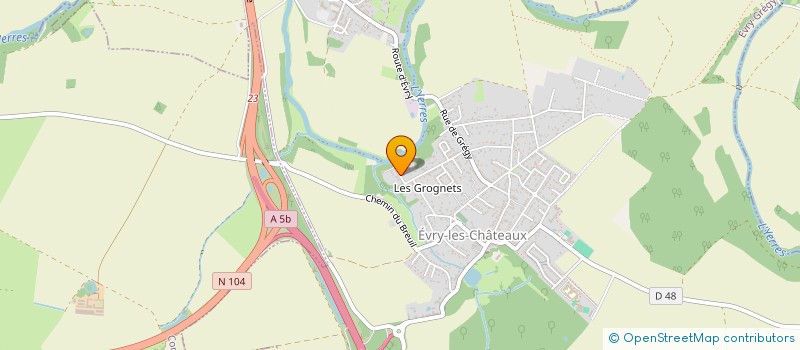 localisation de l'entreprise MONSIEUR RAYLET CHAUSSIER  EVRY-GREGY-SUR-YERRE