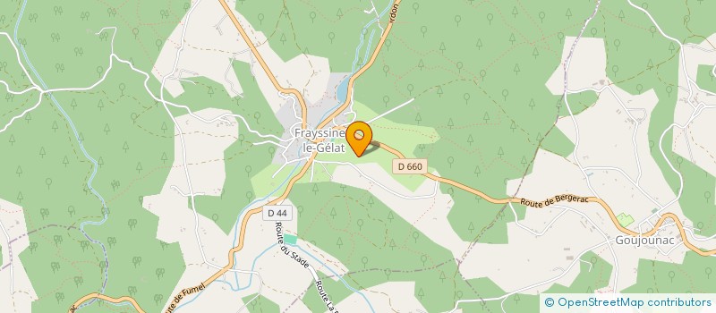 localisation de l'entreprise MONSIEUR RAYMOND ALAGNOU  GOUJOUNAC