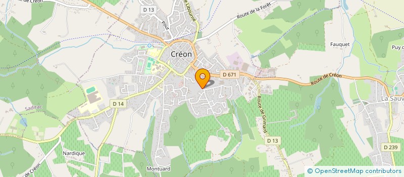 localisation de l'entreprise MONSIEUR RAYMOND ALLEGRAN  CREON