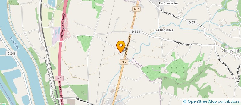 localisation de l'entreprise MONSIEUR RAYMOND ANDRE  SAULCE-SUR-RHONE