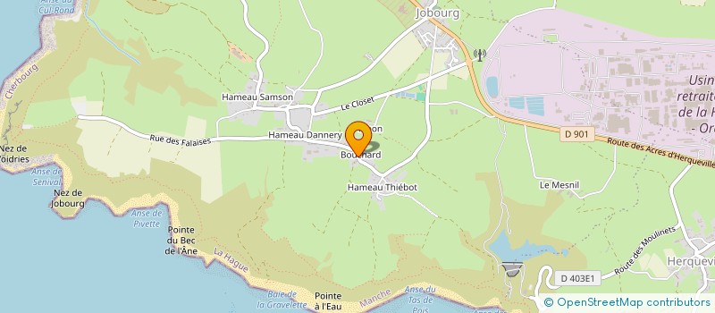 localisation de l'entreprise MONSIEUR RAYMOND AUDOIRE  LA HAGUE