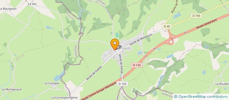 localisation de l'entreprise MONSIEUR RAYMOND AUDOUX  LAMAIDS