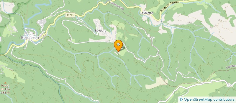 localisation de l'entreprise MONSIEUR RAYMOND AUJOULAT  BOISSEZON