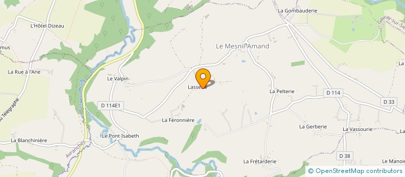 localisation de l'entreprise MONSIEUR RAYMOND AUVRAY  GAVRAY-SUR-SIENNE