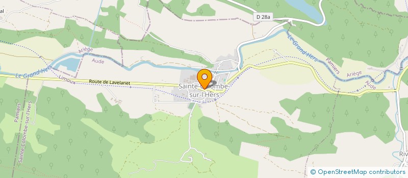 localisation de l'entreprise MONSIEUR RAYMOND BARUQUE  SAINTE-COLOMBE-SUR-L'HERS