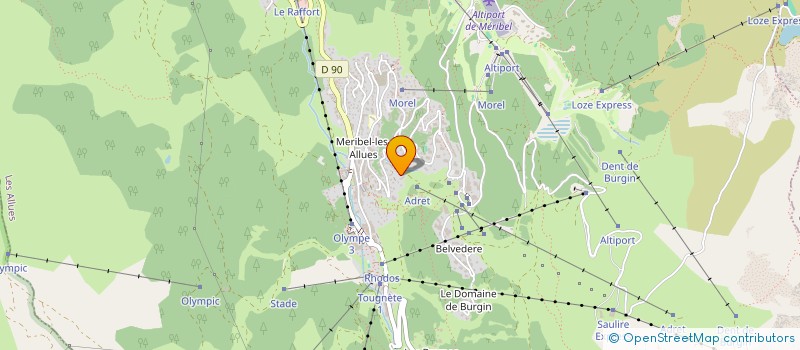 localisation de l'entreprise MONSIEUR RAYMOND BATTIPAGLIA  LES ALLUES