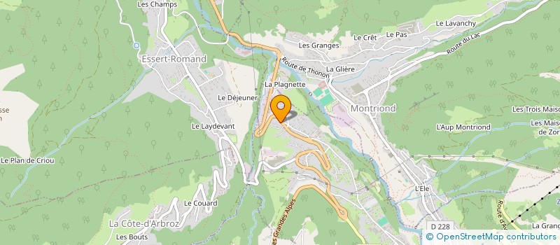 localisation de l'entreprise MONSIEUR RAYMOND BAUD à MORZINE