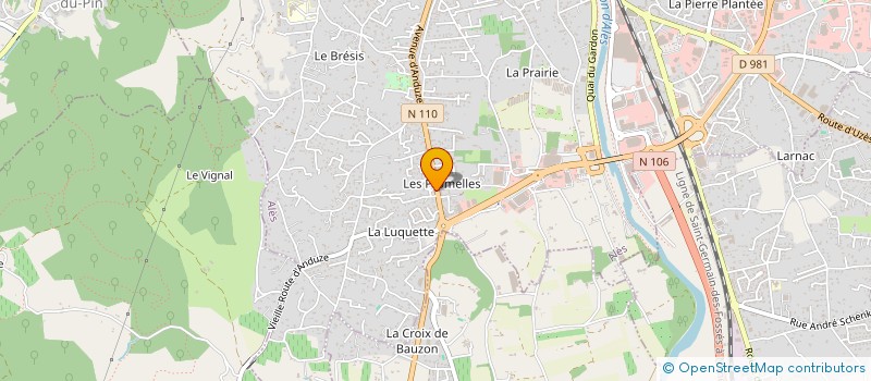 localisation de l'entreprise MONSIEUR RAYMOND BAUDE à ALES