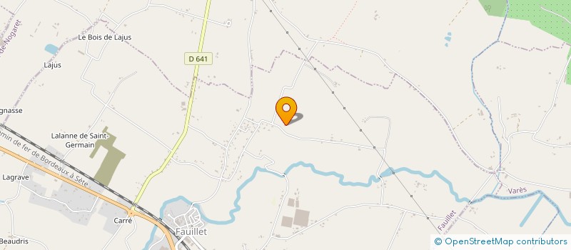 localisation de l'entreprise MONSIEUR RAYMOND BAUDRAS  FAUILLET