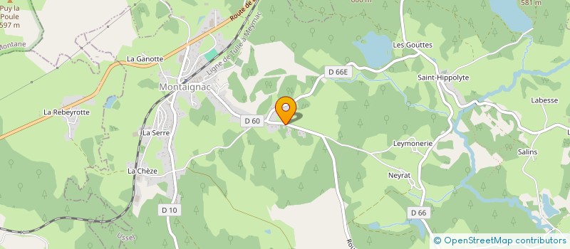 localisation de l'entreprise MONSIEUR RAYMOND BAULARD  MONTAIGNAC-SUR-DOUSTRE