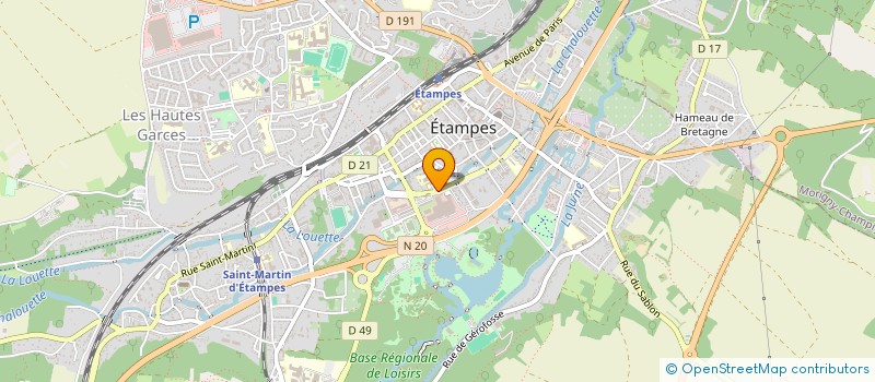 localisation de l'entreprise MONSIEUR RAYMOND BAZIN à ETAMPES